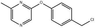 2-[4-(Chloromethyl)phenoxy]-6-methylpyrazine 구조식 이미지