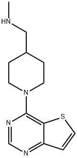 4-{4-[(Methylamino)methyl]piperidin-1-yl}thieno[3,2-d]pyrimidine Structure