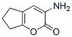 사이클로펜타[b]피란-2(5H)-온,3-아미노-6,7-디하이드로- 구조식 이미지