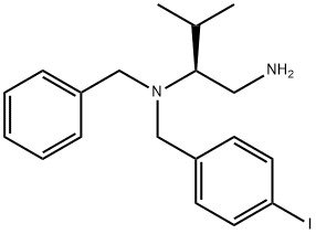 (S)-N2-(4-IODOBENZYL)-N2-BENZYL-3-METHYLBUTANE-1,2-DIAMINE 구조식 이미지