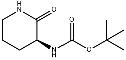 (S)-3-BOC-AMINO-2-PIPERIDONE 구조식 이미지