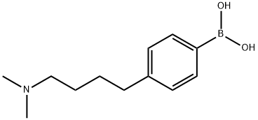 (4-[4-(DIMETHYLAMINO)BUTYL]PHENYL)BORONIC ACID Structure