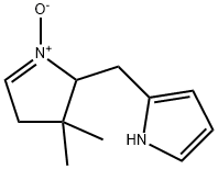 1H-Pyrrole,  2-[(3,4-dihydro-3,3-dimethyl-1-oxido-2H-pyrrol-2-yl)methyl]- Structure