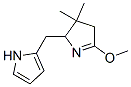 1H-Pyrrole,  2-[(3,4-dihydro-5-methoxy-3,3-dimethyl-2H-pyrrol-2-yl)methyl]- Structure