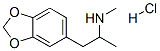 (+/-)-3,4-METHYLENEDIOXYMETHAMPHETAMINE HYDROCHLORIDE Structure