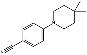Benzonitrile, 4-(4,4-dimethyl-1-piperidinyl)- 구조식 이미지