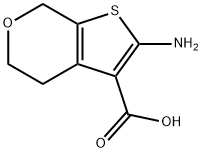 5H-thieno[2,3-c]pyran-3-carboxylic acid, 2-amino-4,7-dihyd Structure