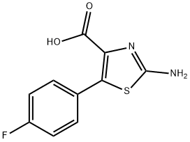 2-amino-5-(4-fluorophenyl)-1,3-thiazole-4-carboxylic acid Structure