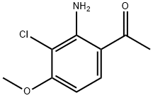 에타논,1-(2-아미노-3-클로로-4-메톡시페닐)- 구조식 이미지