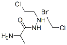 (2-aminopropanoylamino)-bis(2-chloroethyl)azanium bromide Structure