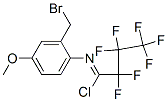 N-[2-(브로모메틸)-4-메톡시페닐]-2,2,3,3,4,4,4-헵타플루오로부탄이미도일클로라이드 구조식 이미지