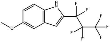 5-METHOXY-2-PERFLUOROPROPYLINDOLE Structure