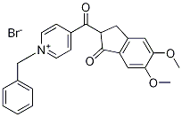 PyridiniuM, 4-[(2,3-dihydro-5,6-diMethoxy-1-oxo-1H-inden-2-yl)carbonyl]-1-(phenylMethyl)-, broMide 구조식 이미지