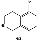 ISOQUINOLINE, 5-BROMO-1,2,3,4-TETRAHYDRO-, HYDROCHLORIDE Structure