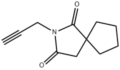 2-(2-Propynyl)-2-azaspiro(4.4)nonane-1,3-dione Structure