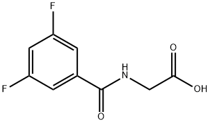 Glycine, N-(3,5-difluorobenzoyl)- Structure