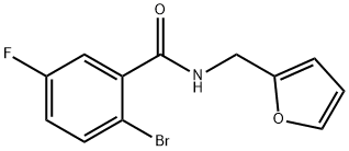 2-브로모-5-플루오로-N-(푸르-2-일메틸)벤즈아미드 구조식 이미지