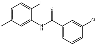 3-Chloro-N-(2-fluoro-5-Methylphenyl)benzaMide, 97% Structure