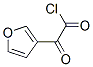 3-푸란아세틸클로라이드,-알파-옥소- 구조식 이미지
