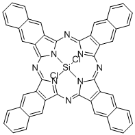 실리콘2,3-나프탈로시아닌디클로라이드 구조식 이미지