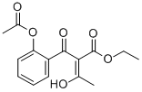 ETHYL 2-ACETYLOXY-A-(1-HYDROXYETHYLIDENE)-B-OXOBENZENE PROPANOATE Structure