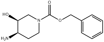 (3S,4R)-4-Amino-3-hydroxy-piperidine-1-carboxylic acid benzyl ester 구조식 이미지