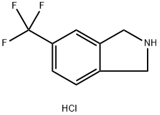 1H-Isoindole, 2,3-dihydro-5-(trifluoromethyl)-, hydrochloride Structure