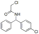 2-클로로-N-[(4-클로로페닐)(페닐)메틸]아세트아미드 구조식 이미지