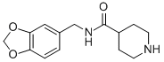 피페리딘-4-카르복실산(벤조[1,3]DIOXOL-5-YLMETHYL)-아미드 구조식 이미지