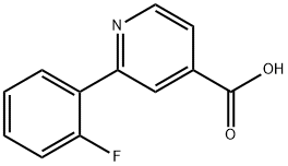 2-(2-Fluorophenyl)-isonicotinic acid Structure