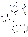 1H-Indole,  3-[1-(2-furanyl)-2-(3-methyl-4-nitro-5-isoxazolyl)ethyl]- 구조식 이미지