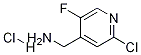 C-(2-Chloro-5-fluoro-pyridin-4-yl)-MethylaMine hydrochloride Structure