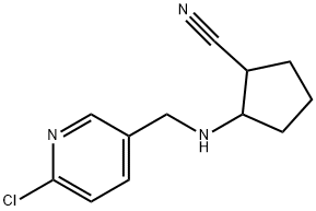 2-[[(6-Chloro-3-pyridinyl)Methyl]aMino]cyclopentanecarbonitrile Structure