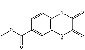메틸1-메틸-2,3-디옥소-1,2,3,4-테트라히드로퀴녹살린-6-카르복실레이트 구조식 이미지