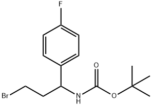 1-(Boc-aMino)-3-broMo-1-(4-fluorophenyl)propane Structure