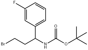 1-(Boc-aMino)-3-broMo-1-(3-fluorophenyl)propane Structure