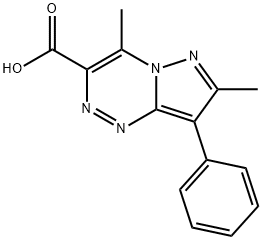 4,7-DIMETHYL-8-PHENYL-PYRAZOLO[5,1-C][1,2,4]TRIAZINE-3-CARBOXYLIC ACID Structure