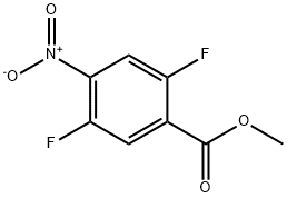 벤조산,2,5-디플루오로-4-니트로-,메틸에스테르 구조식 이미지