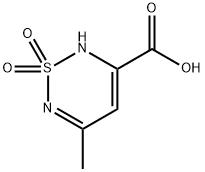 5-Methyl-1,1-dioxo-1,2-dihydro-1lambda~6~,2,6-thiadiazine-3-carboxylic acid 구조식 이미지