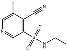 3-피리딘술폰아미드,4-시아노-N-에틸-5-메틸- 구조식 이미지