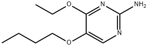 Pyrimidine, 2-amino-5-butoxy-4-ethoxy- (7CI) Structure