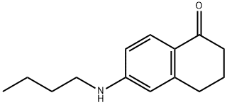 6-(부틸라미노)-3,4-디히드로나프탈렌-1(2H)-온 구조식 이미지