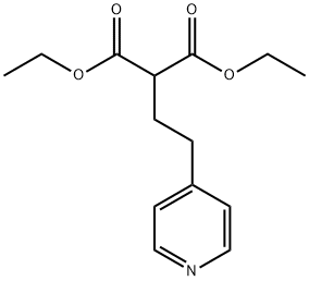 DIETHYL 2-[2-(4-PYRIDYL)ETHYL]MALONATE Structure