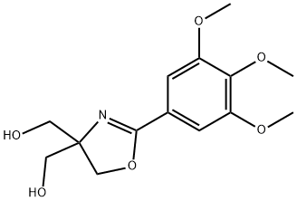 [4-(hydroxymethyl)-2-(3,4,5-trimethoxyphenyl)-4,5-dihydro-1,3-oxazol-4-yl]methanol Structure