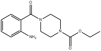 1-piperazinecarboxylic acid, 4-(2-aminobenzoyl)-, ethyl es Structure