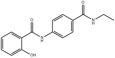 N-ethyl-4-[(2-hydroxyphenyl)carbonylamino]benzamide 구조식 이미지