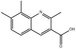 2,7,8-트리메틸퀴놀린-3-카르복실산 구조식 이미지