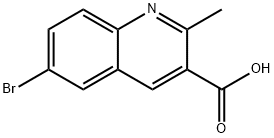 6-브로모-2-메틸퀴놀린-3-카르복실산 구조식 이미지