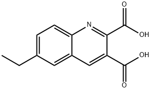 6-에틸퀴놀린-2,3-디카르복실산 구조식 이미지