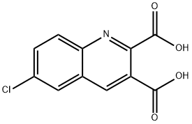 6-CHLOROQUINOLINE-2,3-DICARBOXYLIC ACID Structure